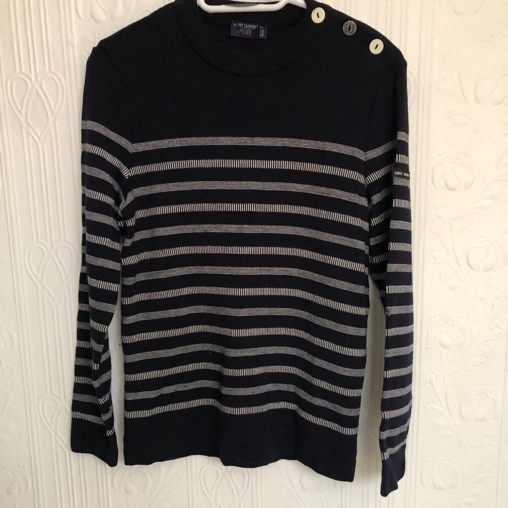 Saint-James women's sweater size Large - mended - see pictures